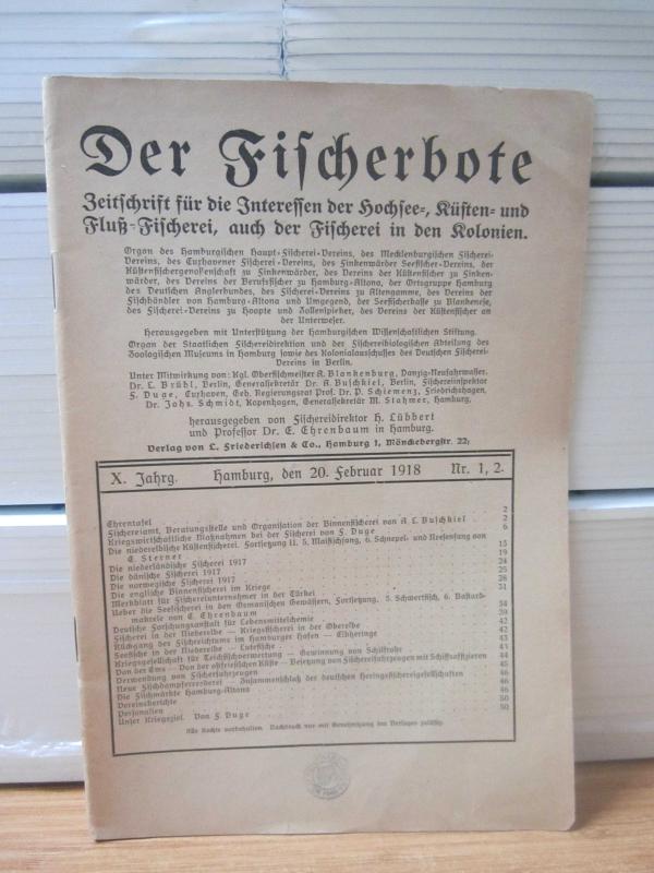 Der Fischerbote - 20 Februar 1918 - X.Jahrgang Nr. 1-2