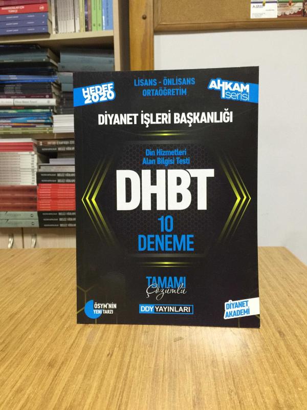 DHBT Ahkam Serisi Tüm Adaylar Tamamı Çözümlü 10 Deneme DDY Yayınları