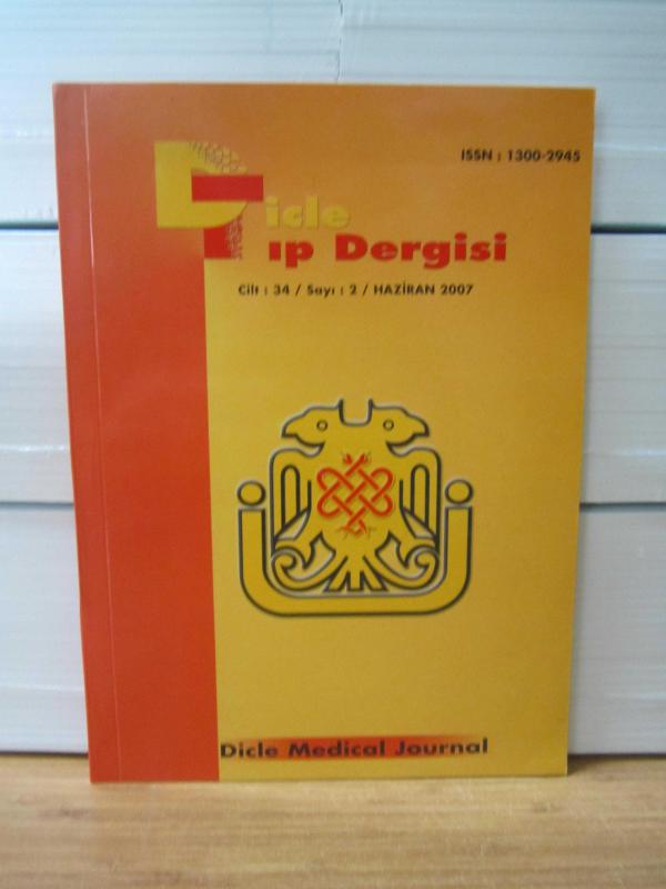 Dicle Tıp Dergisi - Cilt 34 Sayı 2 - Haziran 2007 - Dicle Üniversitesi Tıp Fakültesi