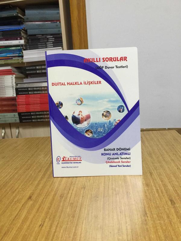Dijital Halkla İlişkiler Akıllı Sorular AÖF Duvar Testleri / İlkumut Açıköğretim Yayınları