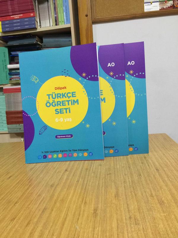 Dilipek TÜRKÇE ÖĞRETİM SETİ (6-9 Yaş) 3 KİTAP TAKIM Öğretmen Kitabı + Ders Kitabı ve Çalışma Materyalleri (1-2)
