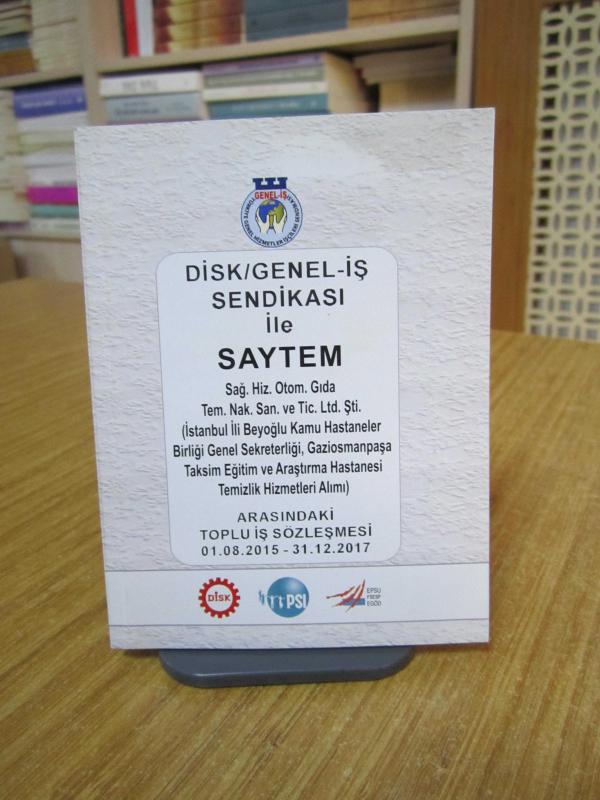 DİSK/GENEL-İŞ SENDİKASI ile SAYTEM Arasındaki Toplu İş Sözleşmesi 01.08.2015-31.12.2017