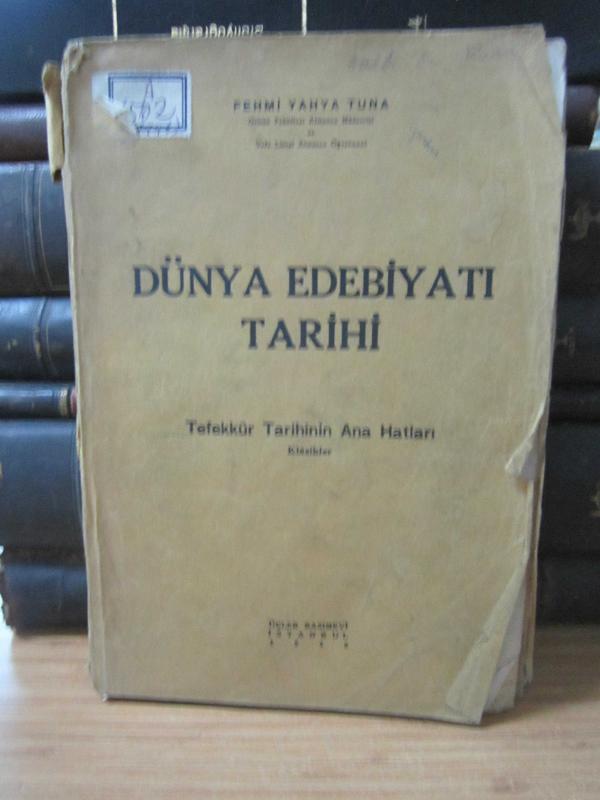 Dünya Edebiyatı Tarihi - Tefekkür Tarihinin Ana Hatları Klasikler