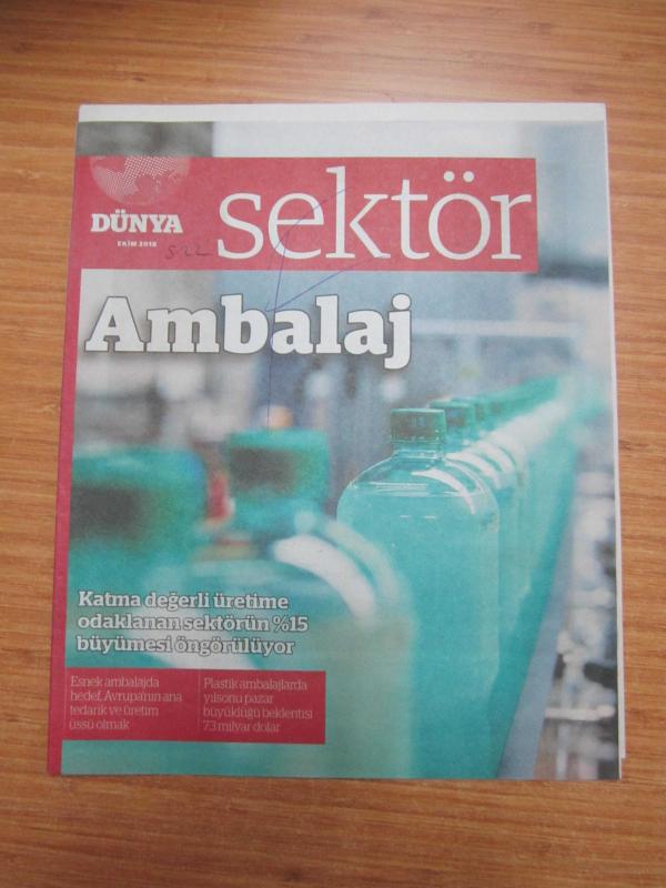 Dünya Sektör Ambalaj - Sayı 22 - 15 Ekim 2018