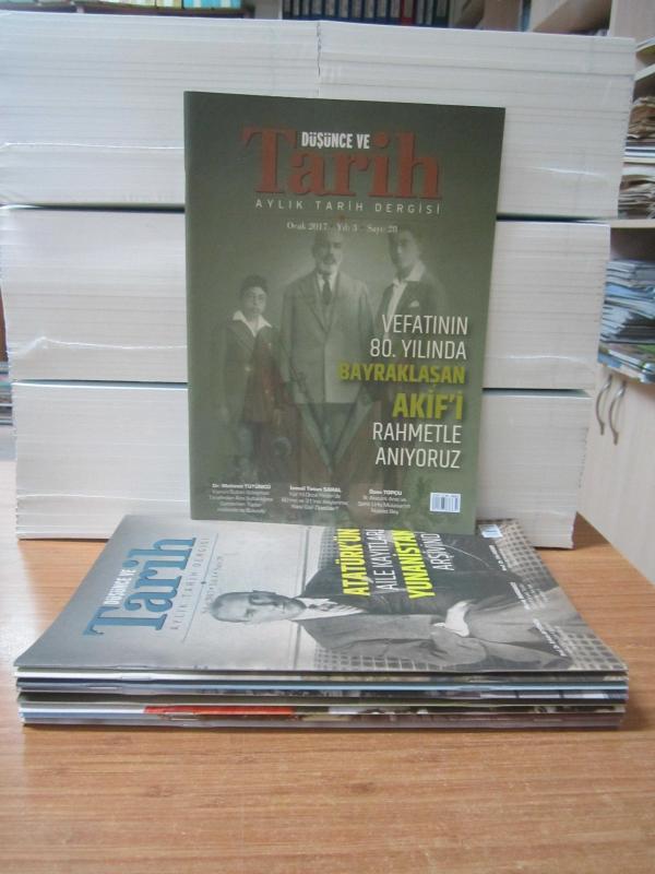 Düşünce ve Tarih Dergisi - 2017 Yılı 10 Farklı Sayı TAKIM (Sayılar: 28-29-30-31-34-35-36-37-38-39)
