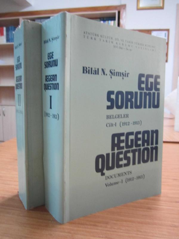 Ege Sorunu 1912-1913 Belgeler 2 CİLT TAKIM / Aegean Question 1912-1913 Documents VOLUME 1-2