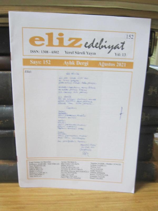 Eliz Edebiyat Dergisi - Sayı 152 - Ağustos 2021