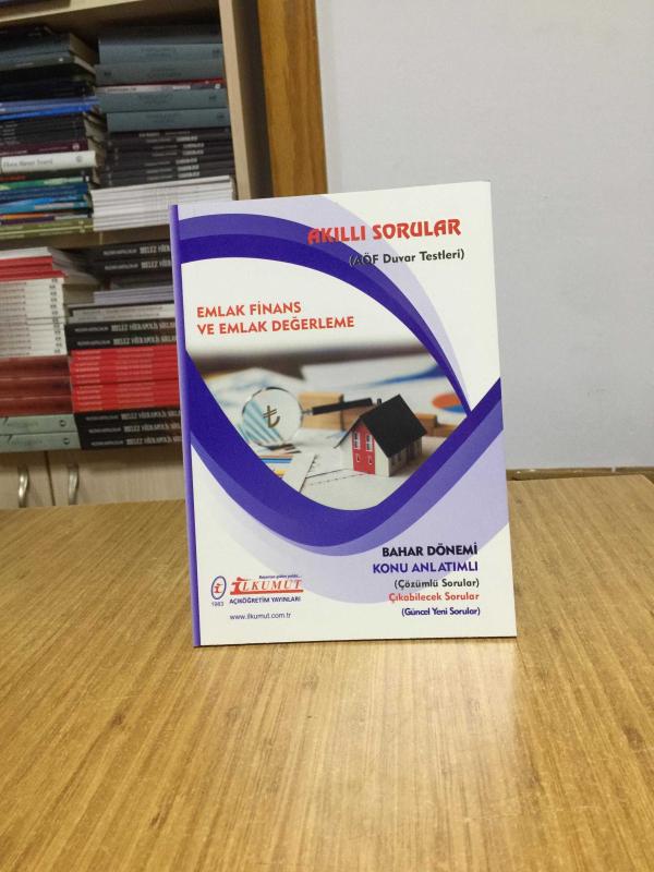 Emlak Finans ve Emlak Değerleme Akıllı Sorular AÖF Duvar Testleri / İlkumut Açıköğretim Yayınları