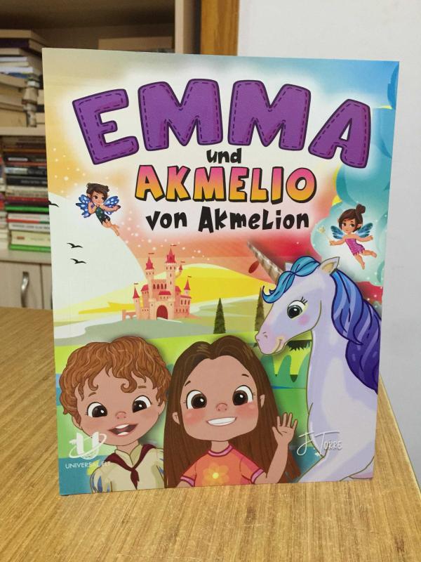 Emma und Akmelio von Akmelion A0-A1 UNIVERSAL ELT (İlkokul ve Ortaokul Öğrencilerine Yönelik Almanca Hikaye Kitabı)