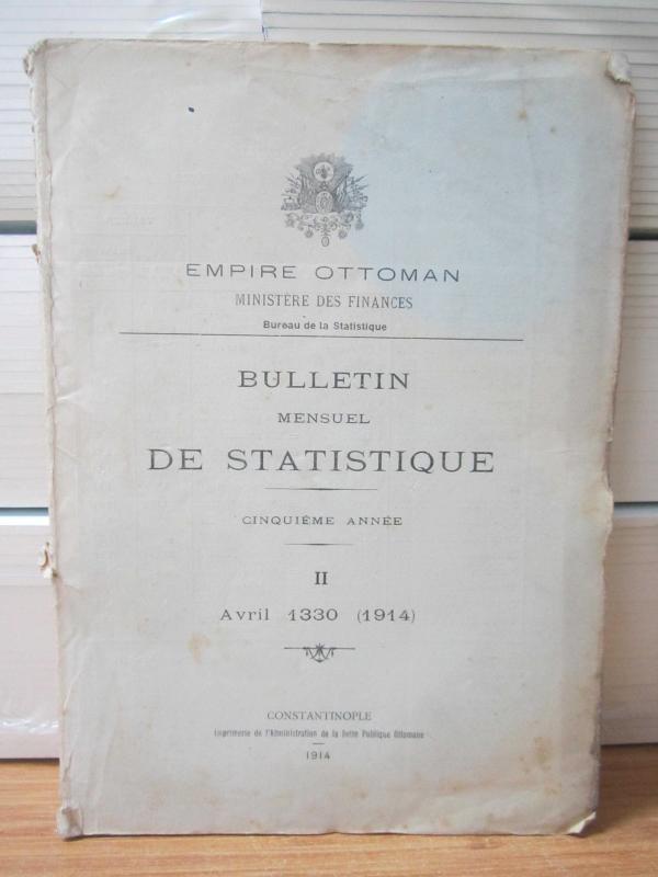 Empire Ottoman - Bulletin De Statistique - Avril 1330 (1914) II