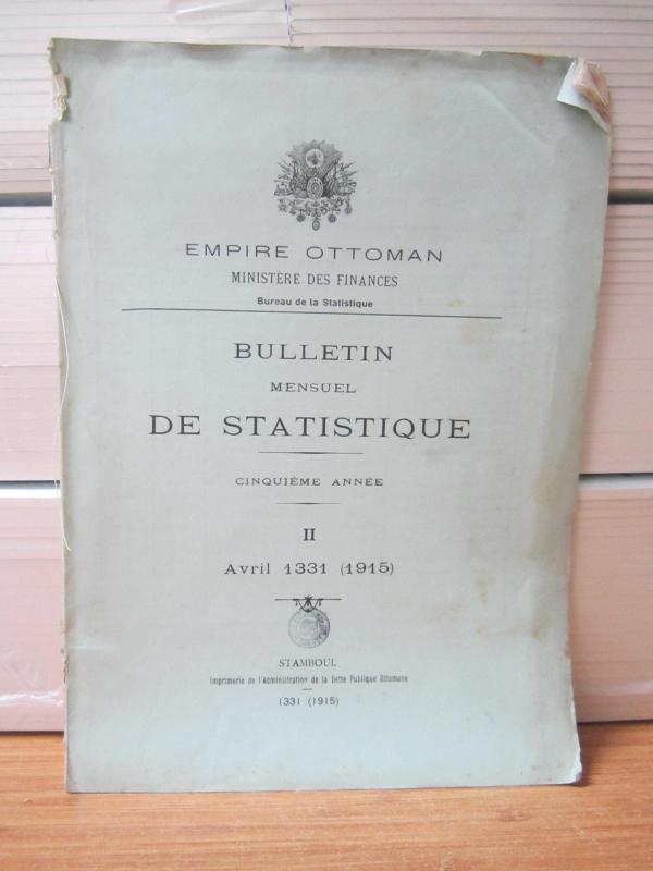 Empire Ottoman - Bulletin De Statistique - Avril 1331 (1915) II