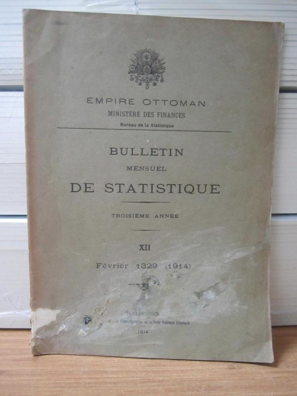 Empire Ottoman - Bulletin De Statistique - Fevrier 1329 (1914) XII