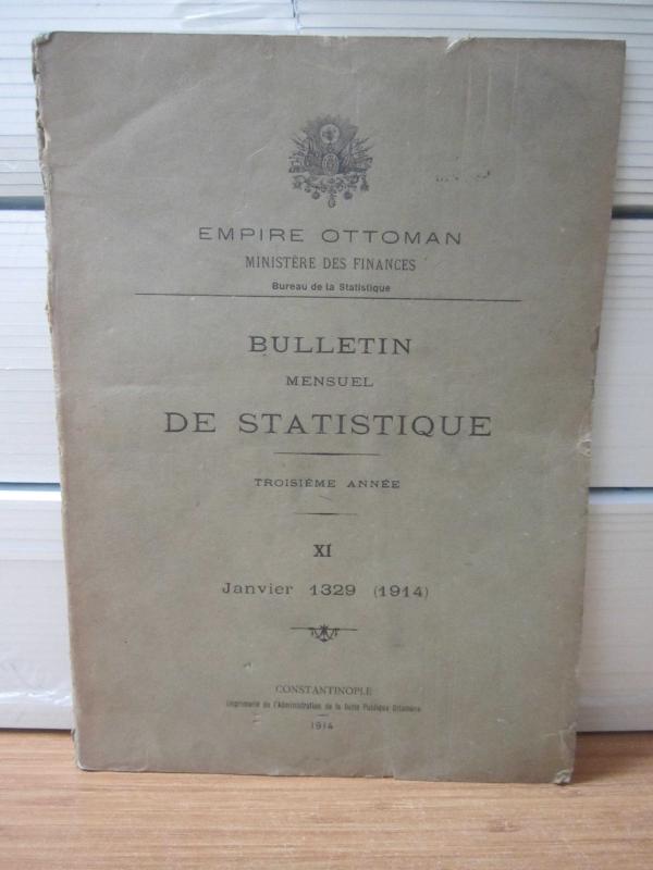 Empire Ottoman - Bulletin De Statistique - Janvier 1329 (1914) XI