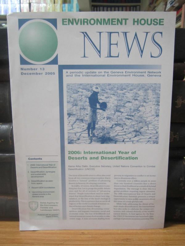 Environment House News - Number 13 - December 2005 - Swiss Agency for the Environment Forests and Landscape SAEFL