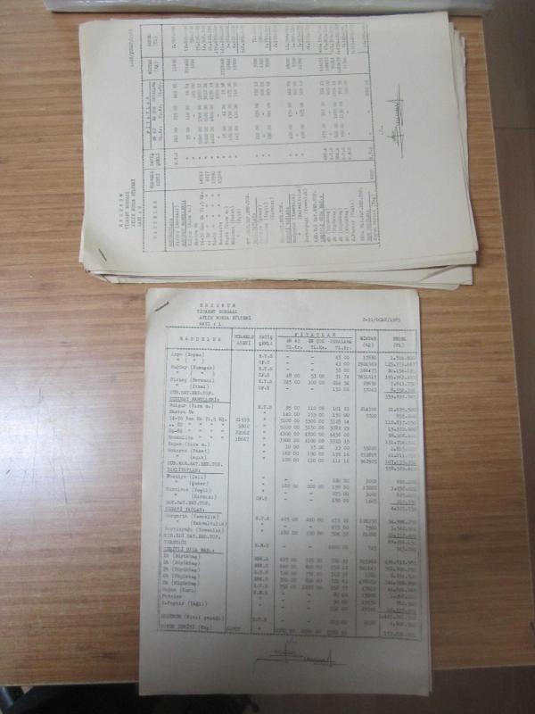 ERZURUM TİCARET BORSASI AYLIK BORSA BÜLTENİ - 1985 YILI (Ocak-Aralık) 12 SAYI TAKIM