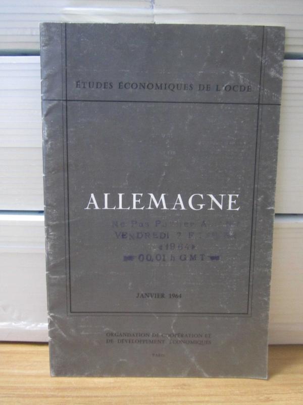 Etudes Economiques de L'OCDE - Allemagne - Janvier 1964