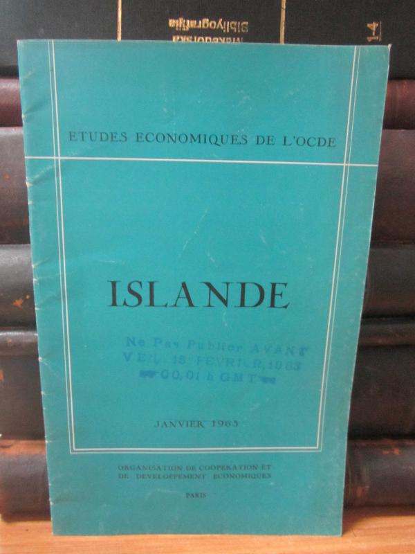 Etudes Economiques de L'OCDE - Islande - Janvier 1963