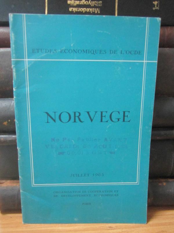 Etudes Economiques de L'OCDE - Norvege - Juillet 1963