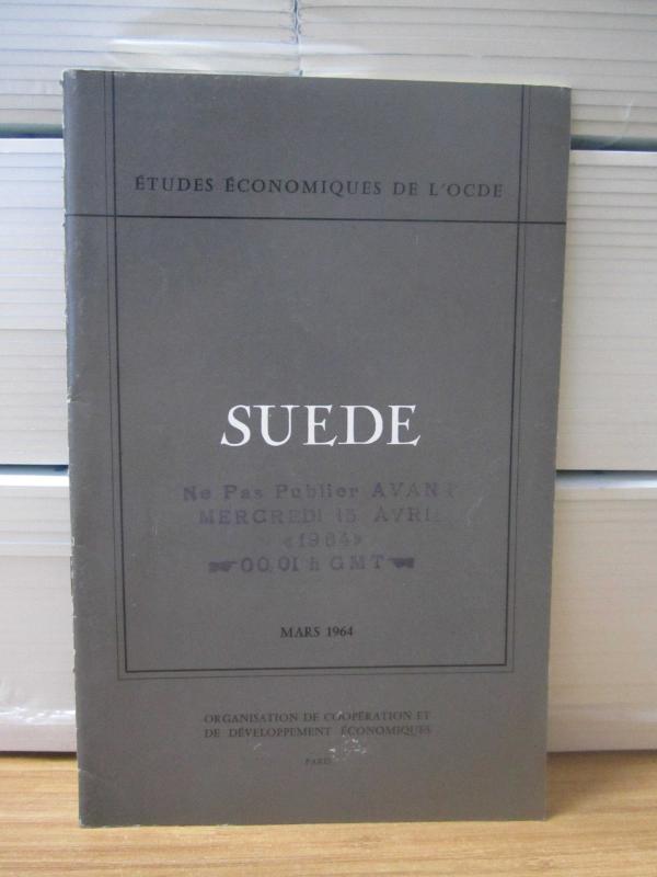 Etudes Economiques de L'OCDE - Suede - Mars 1964