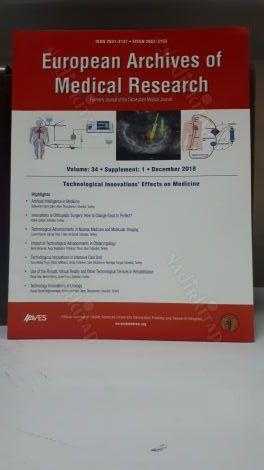 European Archieves of Medical Research - Volume: 34 Supplement: 1 December 2018