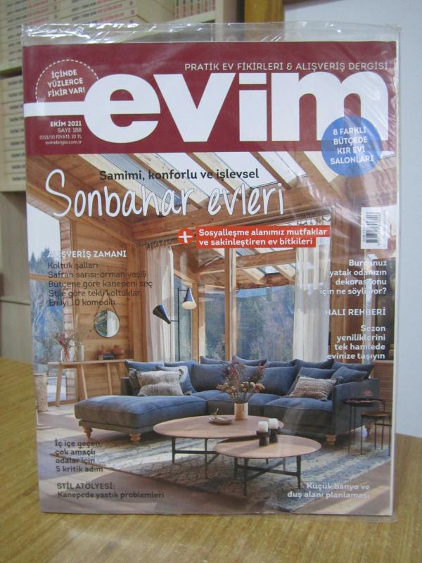 EVİM Pratik Ev Fikirleri ve Alışveriş Dergisi - Sayı 188 - Ekim 2021