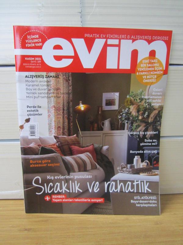 EVİM Pratik Ev Fikirleri ve Alışveriş Dergisi - Sayı 189 - Kasım 2021