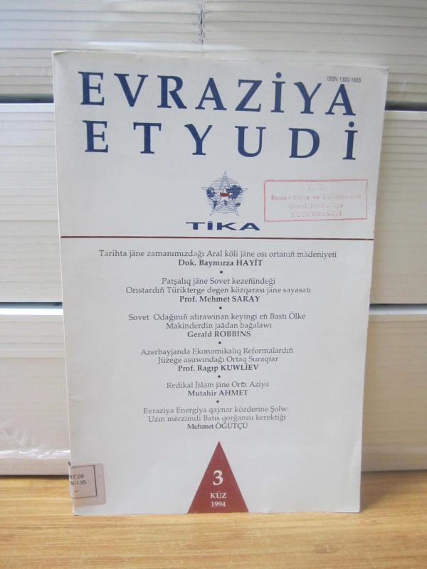 Evraziya Etyudi - Sayı: 3 Küz 1994