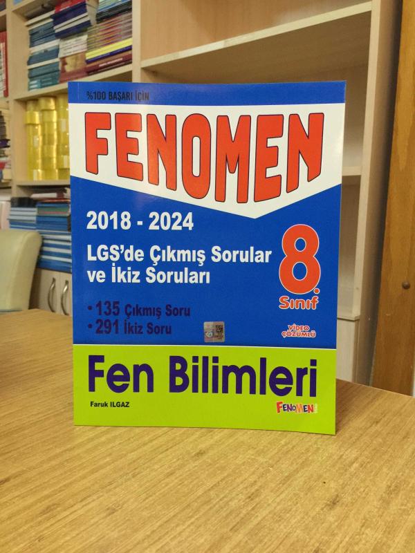 Fenomen Kitap 8. Sınıf LGS Fen Bilimleri Çıkmış ve İkiz Sorular 2018-2024