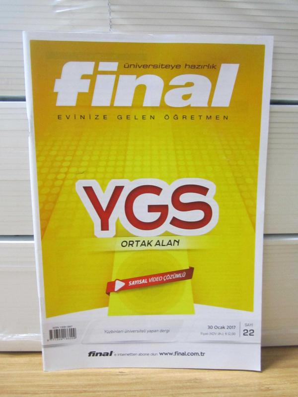 Final Haftalık YGS Hazırlık Dergisi - 13 Şubat 2017 Sayı 24 + YGS Deneme Sınavı Eki