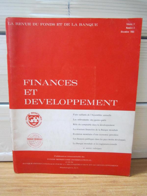 FINANCES ET DEVELOPPEMENT - Vol 2 No 4 - Decembre 1965 - La Revue du Fonds et de la Banque - Fonds Monétaire International