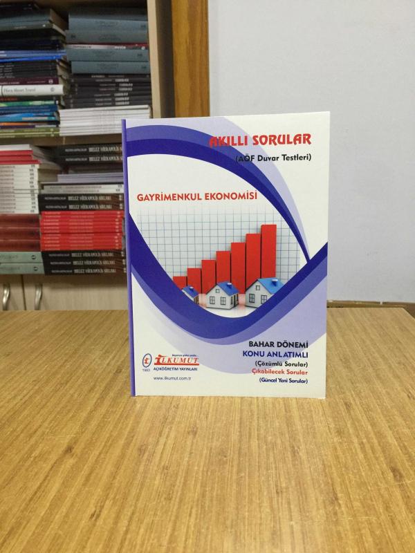 Gayrimenkul Ekonomisi Akıllı Sorular AÖF Duvar Testleri / İlkumut Açıköğretim Yayınları