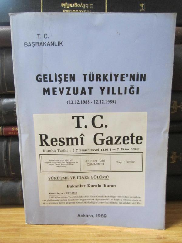 Gelişen Türkiye'nin Mevzuat Yıllığı - 13.12.1988 - 12.12.1989