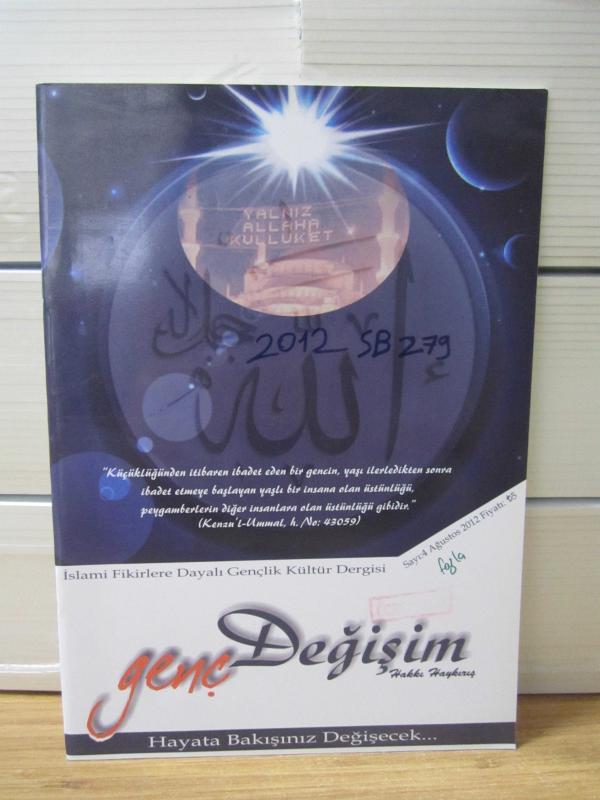 GENÇ DEĞİŞİM İslami Fikirlere Dayalı Gençlik Kültür Dergisi - Sayı 4 - Ağustos 2012