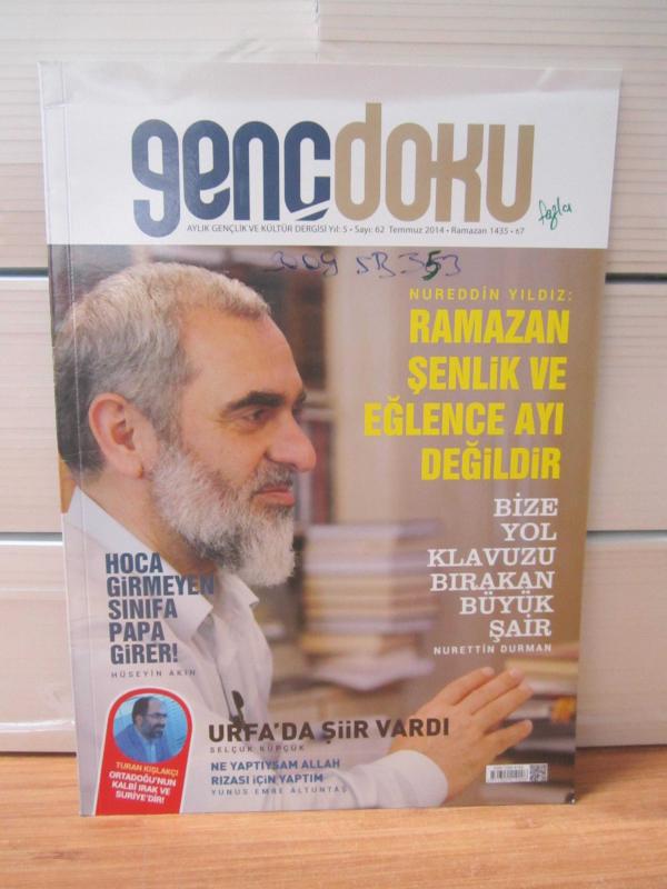 GENÇ DOKU Aylık Gençlik ve Kültür Dergisi - Yıl 5 Sayı 62 - Temmuz 2014