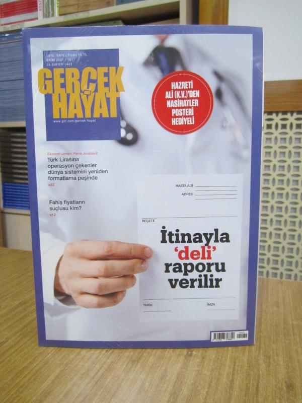 Gerçek Hayat Dergisi - Sayı 1072 - Ekim 2021 (Hazreti Ali k.v.'den Nasihatler Posteri Hediyeli)