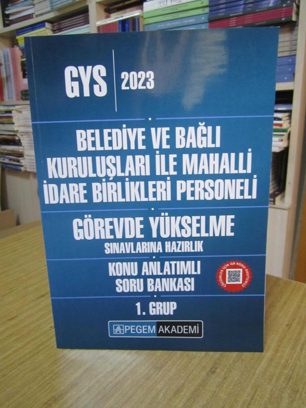 GYS 2023 Belediye ve Bağlı Kuruluşları ile Mahalli İdare Birlikleri Personeli 1. Grup Konu Anlatımlı Soru Bankası