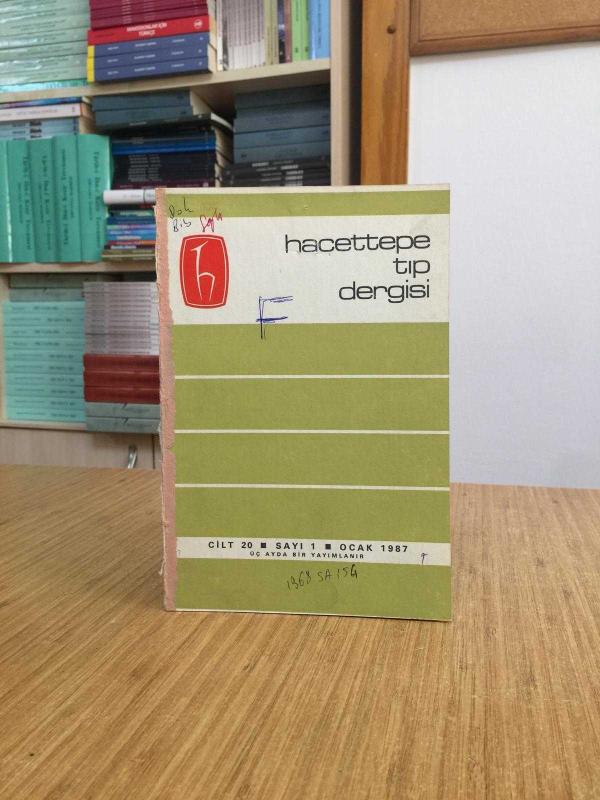 Hacettepe Tıp Dergisi - Cilt 20 Sayı 1 - Ocak 1987