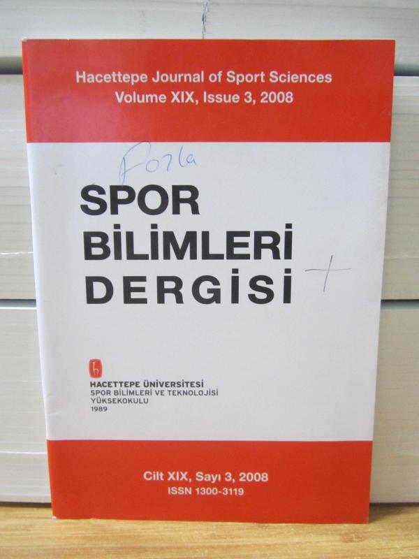 Hacettepe Üniversitesi Spor Bilimleri Dergisi - Cilt XIX Sayı 3 - Yıl 2008