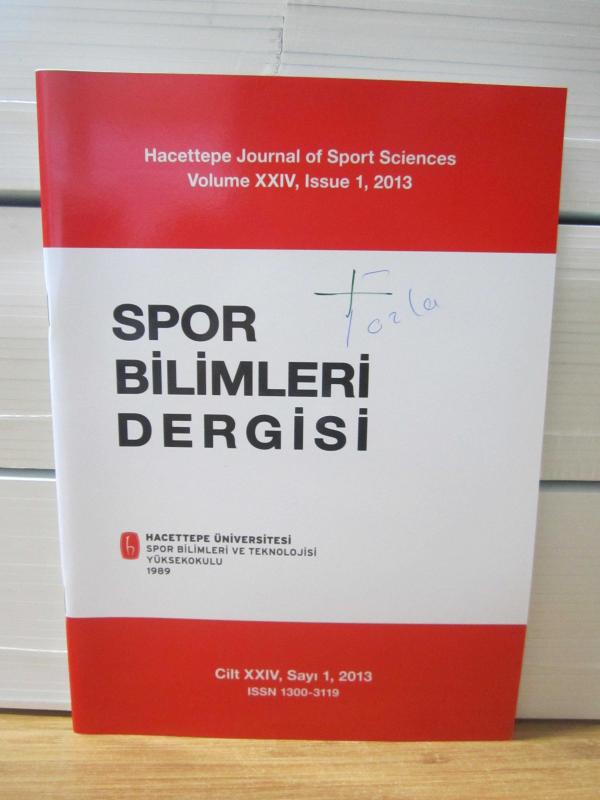 Hacettepe Üniversitesi Spor Bilimleri Dergisi - Cilt XXIV Sayı 1 - Yıl 2013