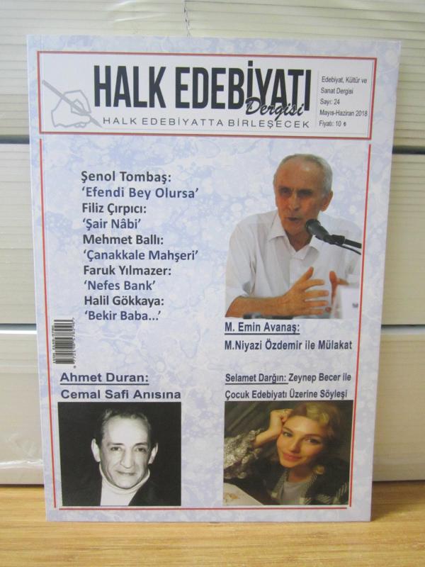 Halk Edebiyatı Dergisi - Sayı 24 - Mayıs Haziran 2018