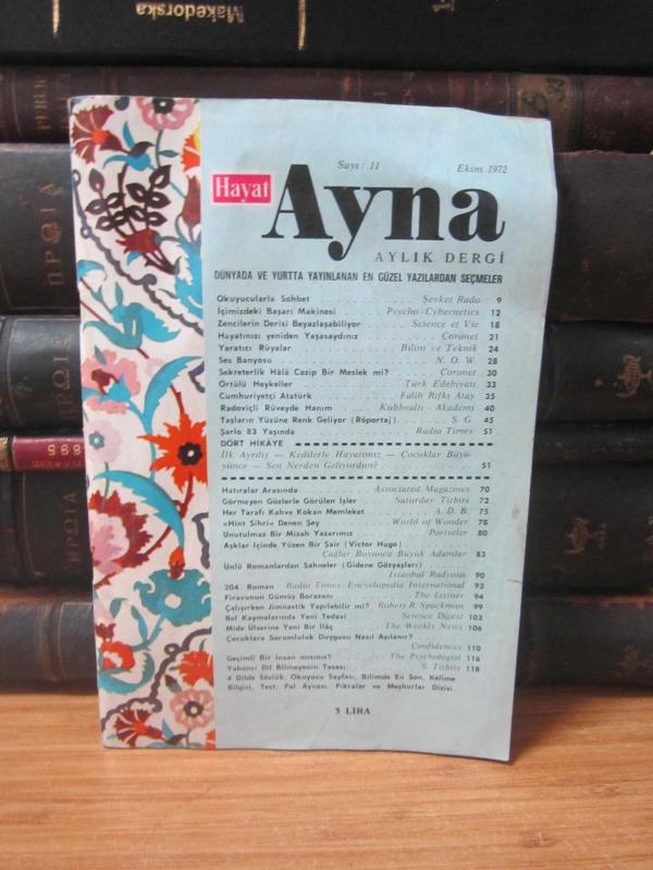 Hayat Ayna Aylık Dergi - Sayı 11 - Ekim 1972
