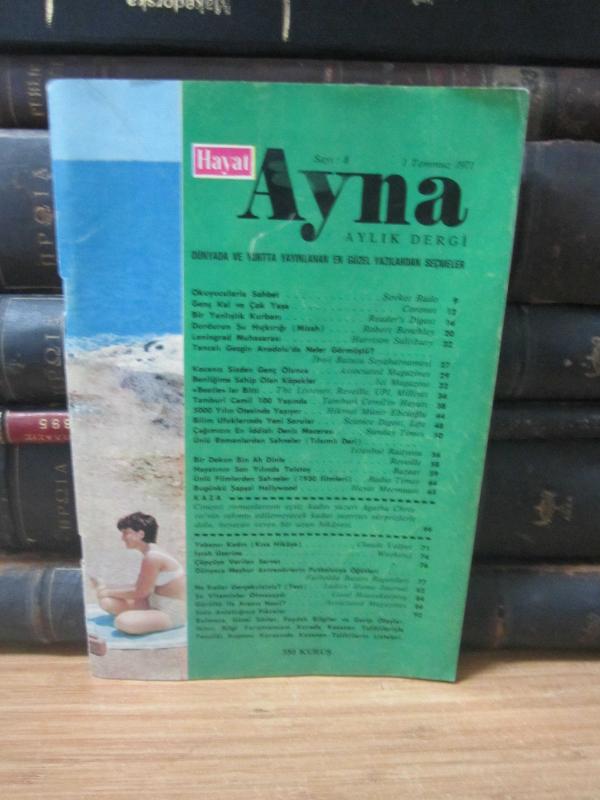 Hayat Ayna Aylık Dergi - Sayı 8 - Temmuz 1971
