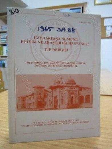 Haydarpaşa Numune Eğitim Ve Araştırma Hastanesi Tıp Dergisi - Cilt 51 Sayı 3 2011