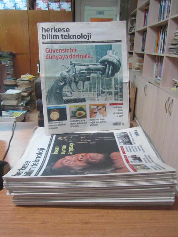 Herkese Bilim Teknoloji Dergisi - 2017'den 2019'a Kadar Yayınlanmış 55 Farklı Sayı Mevcut (Sayılar 81-166 ve Arası - Eksik Sayılar Açıklamada)
