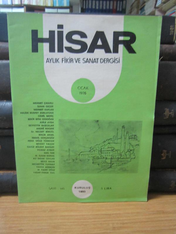 Hisar Aylık Fikir ve Sanat Dergisi - Sayı 145 Ocak 1976