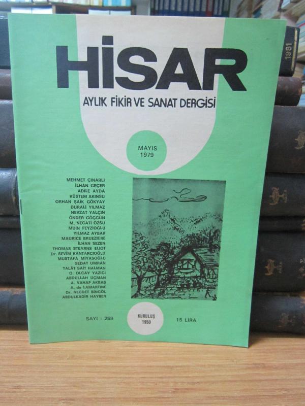 Hisar Aylık Fikir ve Sanat Dergisi - Sayı 259 Mayıs 1979