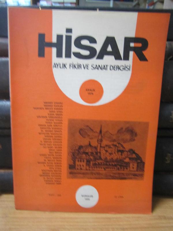 Hisar Aylık Fikir ve Sanat Dergisi - Sayı 265 Aralık 1979
