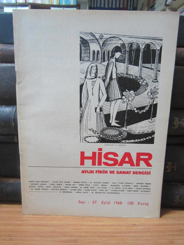 Hisar Aylık Fikir ve Sanat Dergisi - Sayı 57 Eylül 1968