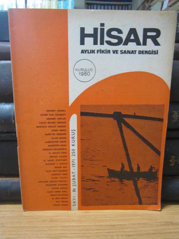 Hisar Aylık Fikir ve Sanat Dergisi -  Sayı 86 Şubat 1971