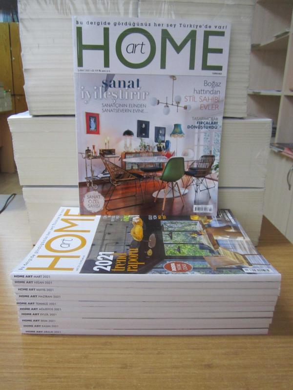 HOME ART Dergisi - 2021 Yılı 11 Sayı TAKIM (Şubat-Aralık ve Arası Sayılar Mevcut)